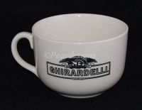 GHIRARDELLI Chocolate Ivory Gold Latte Coffee Mug